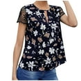 thumbnail image 1 of Birdeem Womens Summer Printed Short-Sleeved Round-Neck Shirt Casual Loose Leopard Print, 1 of 6