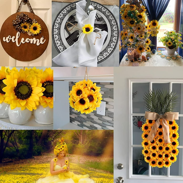 Girasoles Artificiales Decoration home Sunflowers Hogar Espiga