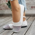 thumbnail image 5 of Willtoo Fashion Loafers for Women Casual Spring Summer Breathable Knitted Round Toe Low Tops Canvas Shoes Slip On Flats Walking Shoes Non Slip Play Sneakers Loafers for Work Nurse, 5 of 5
