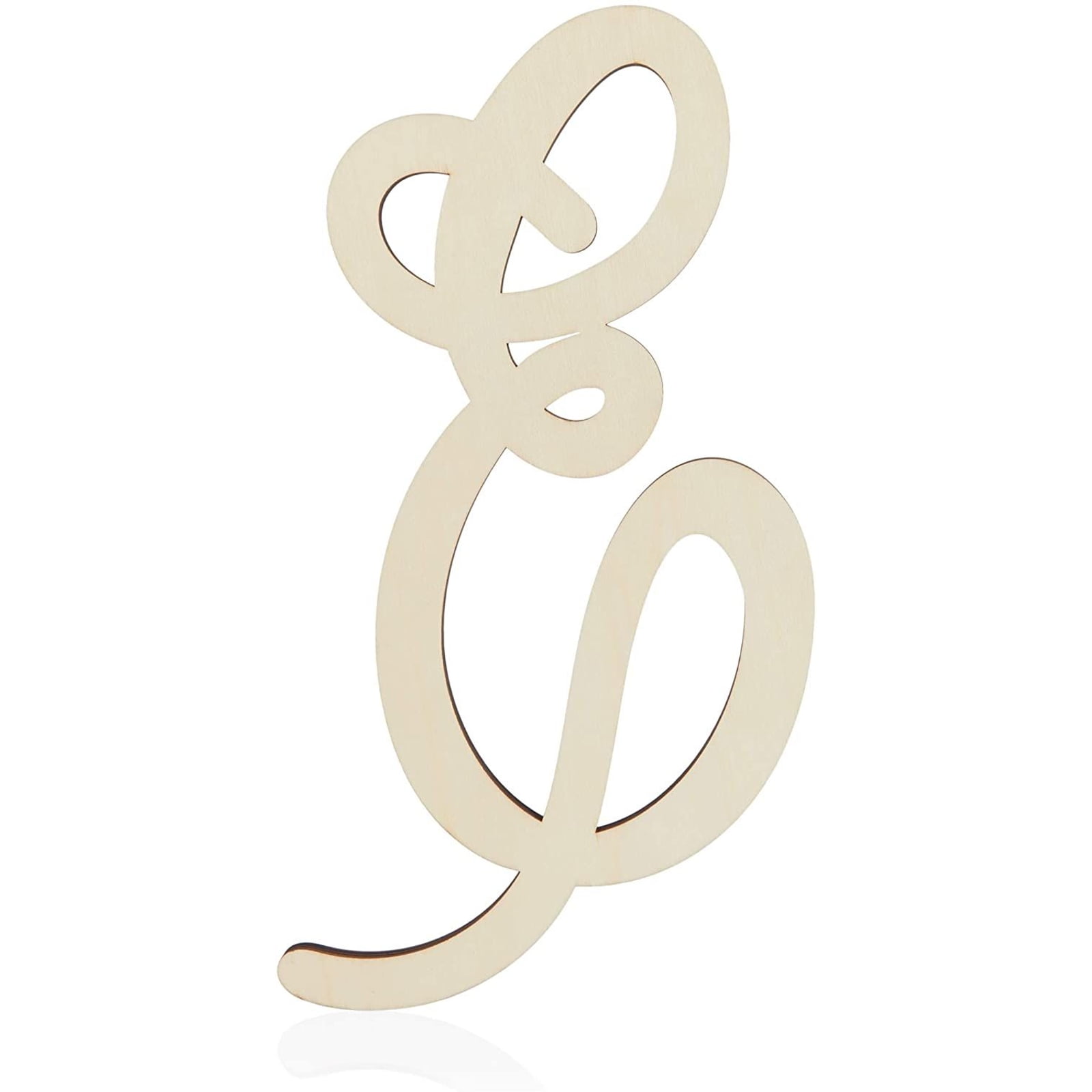 Letter S Wedding 13 in Nursery Unfinished Calligraphy Vine Monogram Wood Letter Wall Decor Alphabet for Birthday Baby Shower S for Your DIY Decor Such as Door Hanger 