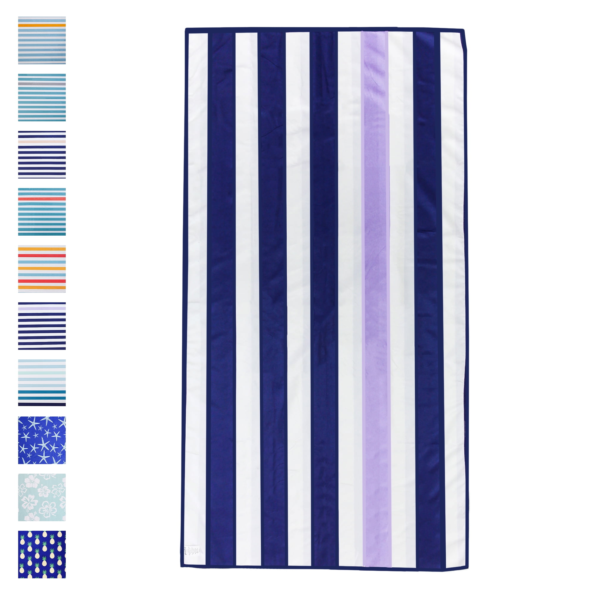 Great Bay Home Reversible Microfiber Beach Towel