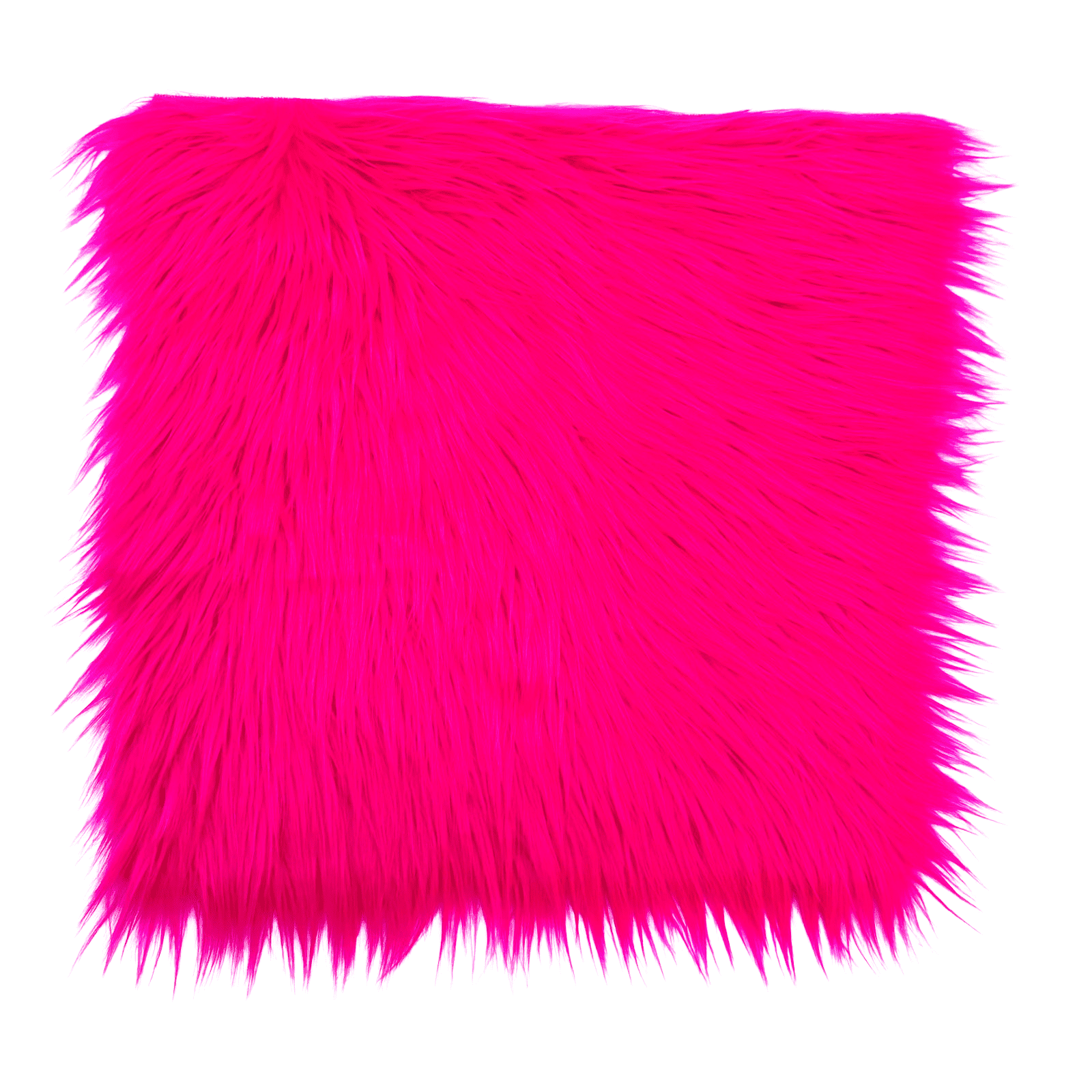 Ice Fabrics Faux Fur Fabric Squares - 14x14 Inches Pre-Cut Craft Fur Fabric  - Shaggy Mohair Fabric for Costumes, Apparel, Rugs, Pillows, Decorations  and More - Fuchsia Fur Fabric 