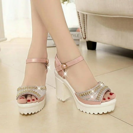 

Women s Ladies Fashion Casual Solid Open Toe Platforms Sandals Beach Shoes Black 6.11283