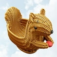 thumbnail image 4 of EeaseMX Cesta creativa con forma de animal, cesta de ratán sintético, adorable frutero, adorable panera, plato duradero para aperitivos, ideal para fiestas en casa, salas de estar y tiendas (talla L), 4 of 7