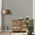 thumbnail image 3 of Malcolm Grey Geo Wallpaper, 20.5-in by 33-ft, 56.38 sq. ft., 3 of 5
