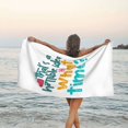 thumbnail image 3 of Esa es una idea horrible ¿A qué hora? Humor sarcástico para beber Toalla de playa Toallas de baño de microfibra Manta de playa suave Para desfile Natación Yoga Mujeres Hombres, 3 of 4