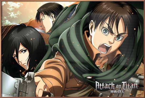 Attack On Titan Season 2 Manga Anime Tv Show Poster Print
