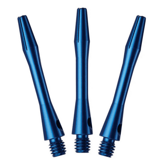 3 Sets (9 Shafts) Blue Aluminum Dart Shafts   O'rings - Short Length - 1 1/2 inch