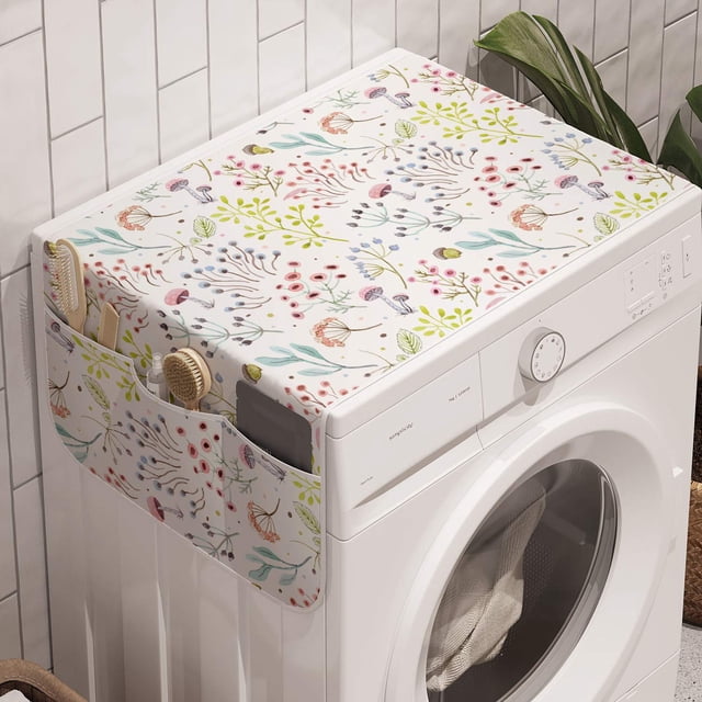 Organizador Ambesonne Colorful Lavadora 47 x 47 cm Verde Rosa
