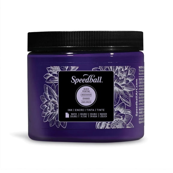 Speedball Water-Soluble Block Printing Ink 16 oz. Violet