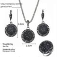 thumbnail image 4 of Stylish Rhinestone Necklace, Fashionable Pendant Set with Earrings and Ring, 4 of 4