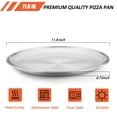 Vesteel Stainless Steel 12 inch Crisper Cooking Pizza Pan, Baking Tray
