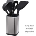 thumbnail image 2 of SHAR Brushed Stainless Steel Utensil Holder, Good Grips Stainless Steel Utensil Holder, Fingerprint Resistant Kitchen Utensil Holder, Removable Kitchen Utensil Crock, 2 of 5