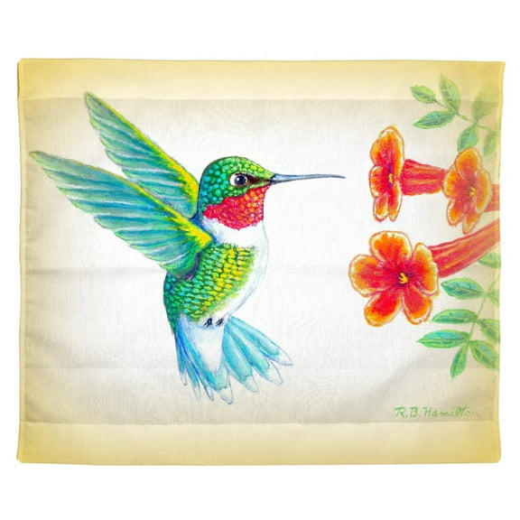 Betsy Drake Interiors Dick's Hummingbird Outdoor Wall Hanging 24x30