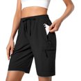 thumbnail image 1 of Pantalones cortos cargo de senderismo Hugut para mujer, de secado rápido, resistentes al agua, 1 of 7