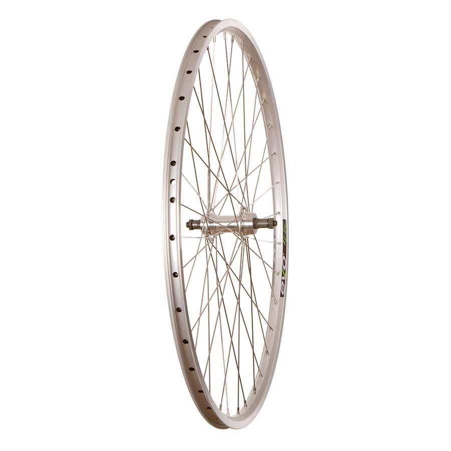 Wheel Shop, Rear 700c Wheel, 36H Silver Alloy Double Wall Evo E Tour 19