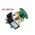 thumbnail image 5 of Uxcell Push Button Switch Green Momentary AC 380V 5A Push Button Switch 30mm Panel Mount, 5 of 5