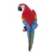 thumbnail image 3 of Estatuas de loros de resina, aves artificiales con plumas, estatuilla de animal 31cm Mira a la izquierda rojo, 3 of 9