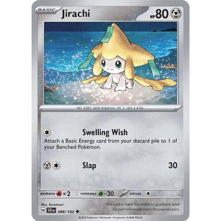 Pokemon Stellar Crown Uncommon Jirachi #98