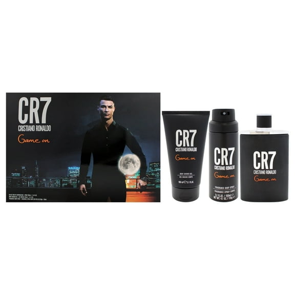 CR7 Game On by Cristiano Ronaldo, Mens Cologne, Spray, and Shower Gel, 3 pc