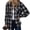Black, variant on Checkered Shirts for Women Loose Fit Flannel Shirt Women Long Sleeve Button Down Collared Fall Shackets Lightweight fall outfits