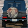 thumbnail image 3 of Kll Elephant In Smoke Tire Cover,Universal Wheel Tire Cover For Trailer, Rv, Suv, Truck,Camper And Many Vehicle,(14 Inch), 3 of 7
