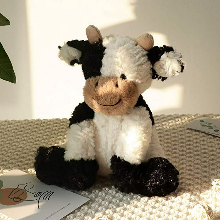Milk Cow Crochet Plushie Stuffed Toy - Crochet Animal - Happy Farm