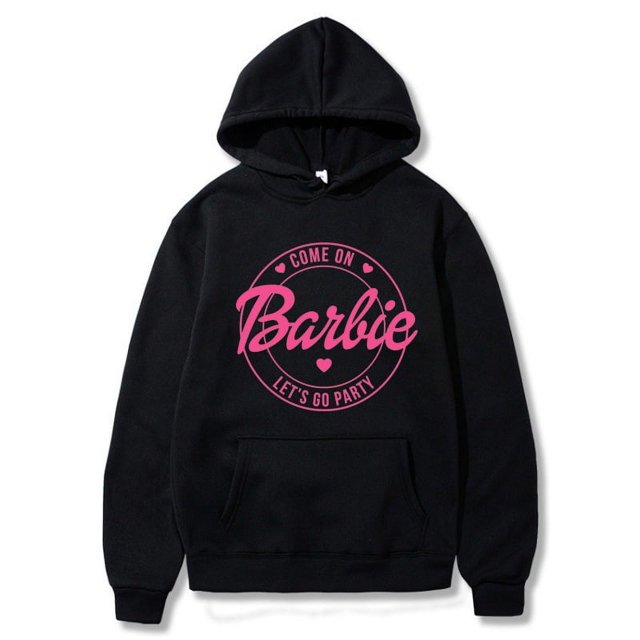 Barbie Let S Go Printed Pattern Ebay Plus Fleece Sweatshirt Hoodie