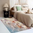 thumbnail image 3 of Coastal Rugs for Living Room Bedroom - Shell Rug 3x4 - Starfish Carpet for Home Decor - Washable Non Slip Patterned Indoor Small Area Rug - Soft & Low Pile (ZL&846), 3 of 7
