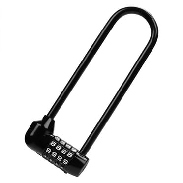 Kurtzy Combination Long Shackle Padlock - Long Gate Lock for Outdoor Fence/Gate with Resettable Code - Weatherproof Padlock for Door, Bicycles & Sheds