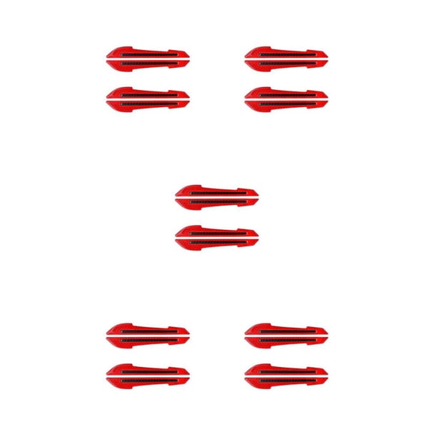 Sidaley Paquete de 2 pegatinas para coche, tira de advertencia reflectante, cinta decorativa, calcomanía roja Type2 NO2