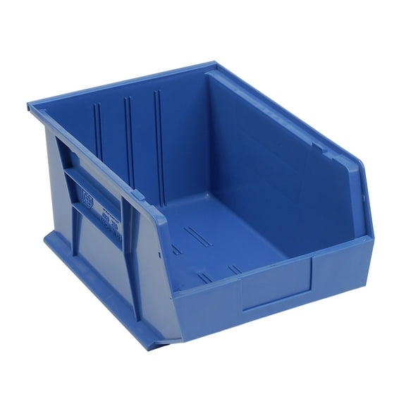 Global Industrial 550117BL Plastic Hang & Stack Bin - 16 x 11 x 8 in. - Blue