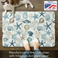 thumbnail image 6 of CounterArt "Blue Shells" Decorative Artistic 30” x 20” Vinyl Comfort Floor Mat, 6 of 6