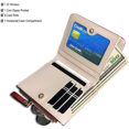 thumbnail image 2 of Girls Wallet Small Bifold Womens Wallets Rfid,Compact Female Cute Mini Zipper Coin Card Purse for Teen Girl Kids (Red), 2 of 5