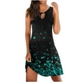 thumbnail image 2 of SMihono Robe d'Été pour Femmes Grande Taille Mode Féminine Imprimée Confortable Sans Manches Décontractée, 2 of 4