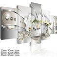 thumbnail image 3 of Hot Sale!Veeogra Wall Decor,Wall Art,5Pcs in 1 Set Modern Flower Canvas Painting Wall Art Home Living Room Decor Picture Decor Unframed,Wall Paintings,White, 3 of 3