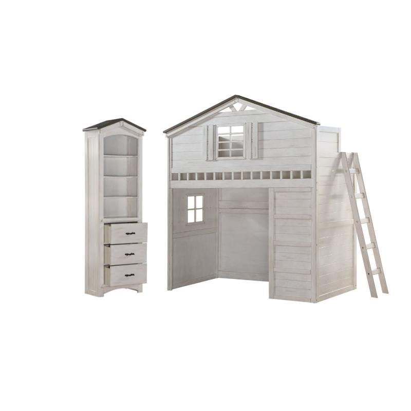 Set Of 2 Tree House Loft Bed And, Acme Tree House Twin Loft Bed