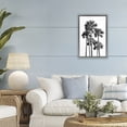 thumbnail image 2 of Stupell Industries Black & White Palm Tropics Gray Framed Floater Canvas Wall Art design by Natalie Carpentieri, 25 x 17, 2 of 9
