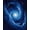 Blue, Pattern 4, variant on ODIKA 6'x9' Machine Washable Non-Slip Area Rug, Cosmic Swirl Nebula Floor Art Celestial Vortex Aesthetic High Traffic Rug, Gray, 130506