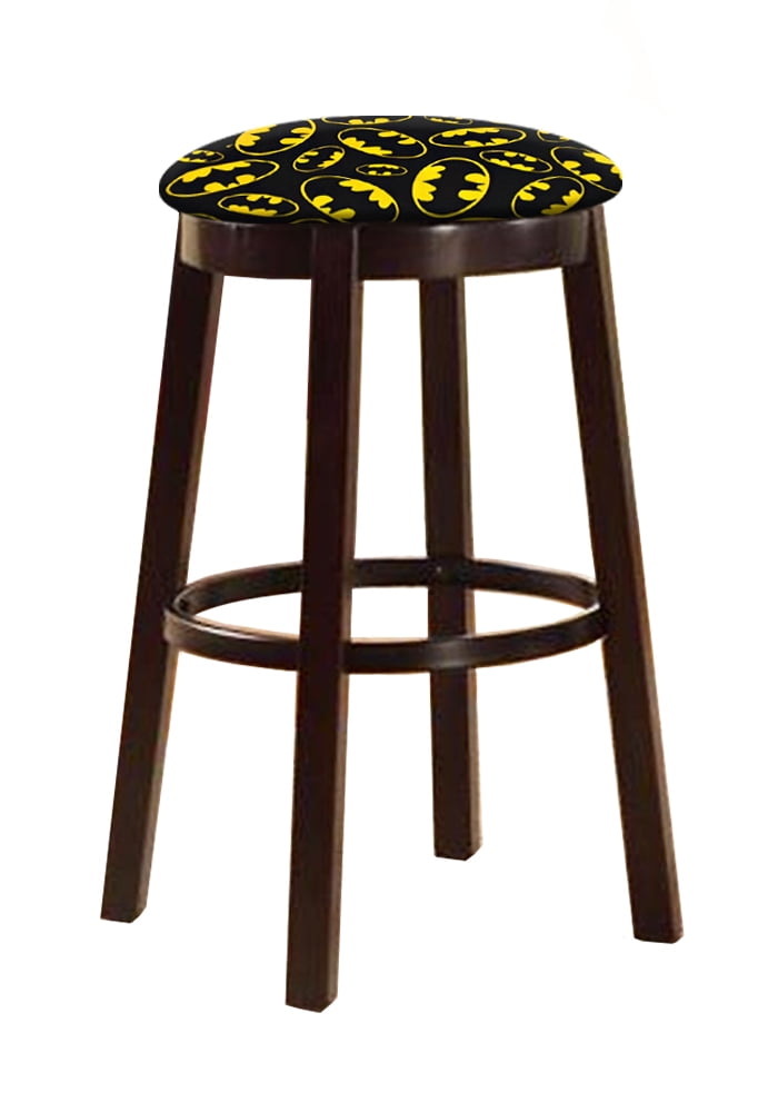 The Furniture King Bar Stool 29" Tall Wood Dark Brown Espresso Kitchen