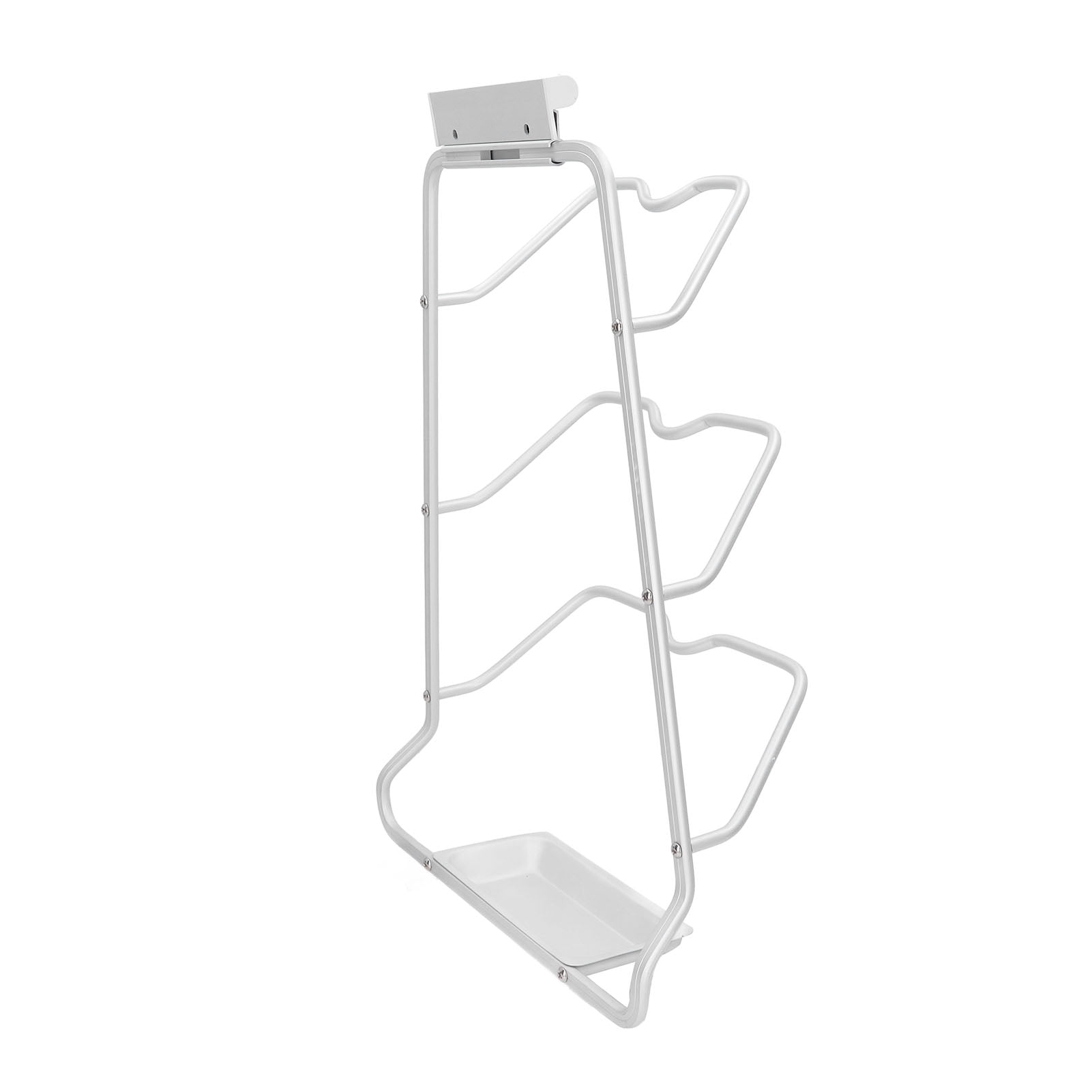 Pot Lid Rack, S Shaped Trough Save Space Pot Lid With Drip Box For