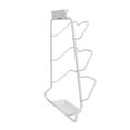 thumbnail image 1 of Pot Lid Organizer Kitchen Plate Rack Holder Rest 30kg Load 3 Lid Capacity S Shaped Trough Space Aluminum Pot Lid Holder With Drip Box For Kitchen, 1 of 8