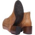 thumbnail image 4 of JUSTINREESS Hero Women's Studded Leather Chelsea Cowboy Boot In Tan Size 9, 4 of 6