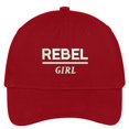 thumbnail image 1 of Trendy Apparel Shop Rebel Girl Embroidered Cap Premium Cotton Dad Hat, 1 of 2