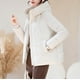 thumbnail image 5 of Ailaofu Women's Winter Solid Color Hooded Long Sleeve Warm Zipper Mid-length Cotton Jacket, 5 of 5