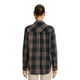 thumbnail image 2 of Time and Tru Women's Button Down Flannel Shirt with Long Sleeves, Sizes XS-3XL, 2 of 6