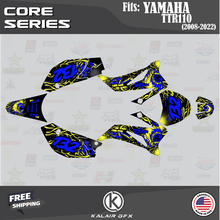 Kalair GFX Graphics Kit for Yamaha TTR110 (2008+) Core Series Kalair GFX Graphics Kit for Yamaha TTR110 (2008+) Core Series