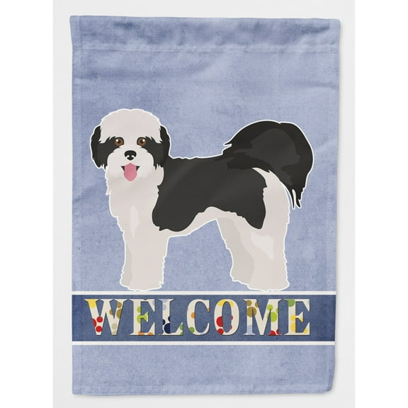Zuchon #2 Welcome Flag Canvas House Size