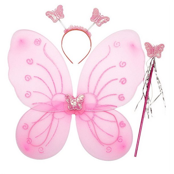 Butterfly Fairy Wings for Kids Girls Halloween Party Cosplay Costume