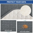 thumbnail image 4 of Funda para Sofá de Dos Plazas XINEAGE Impermeable Antideslizante Gris Oscuro, 4 of 7